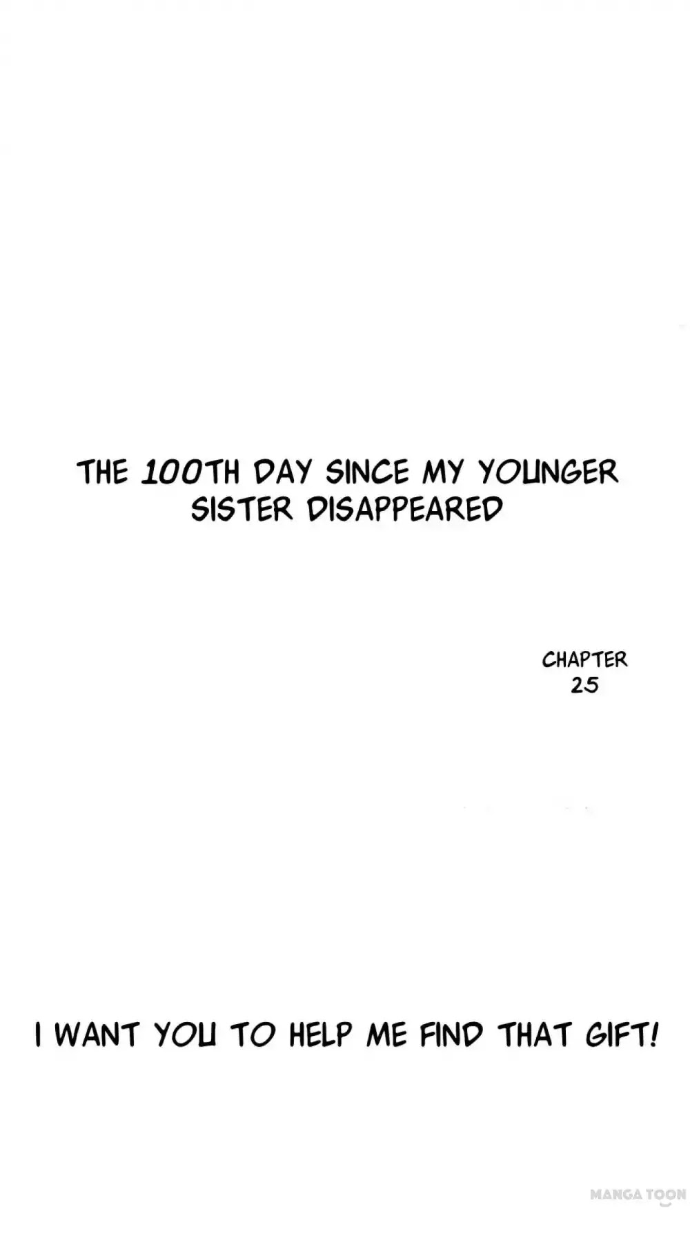 Day 100 of My Sister's Disappearance Chapter 25 page 2 - Chapter 25