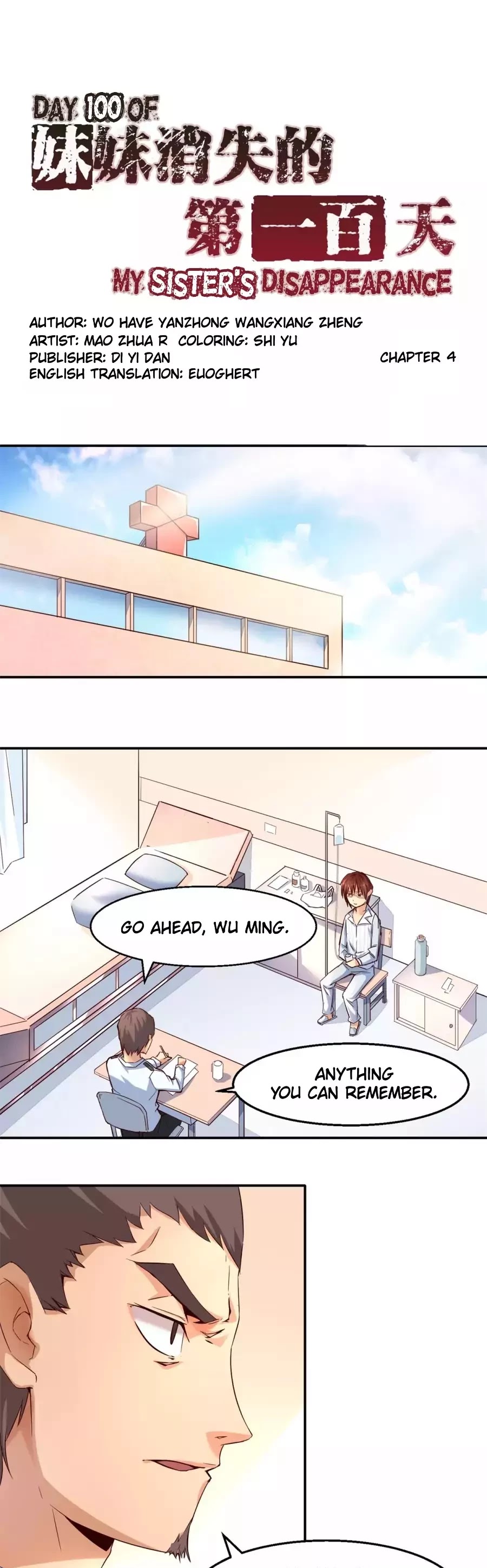 Day 100 of My Sister's Disappearance Chapter 4 page 1 - Chapter 4: The Perfect Getaway (Part 2)