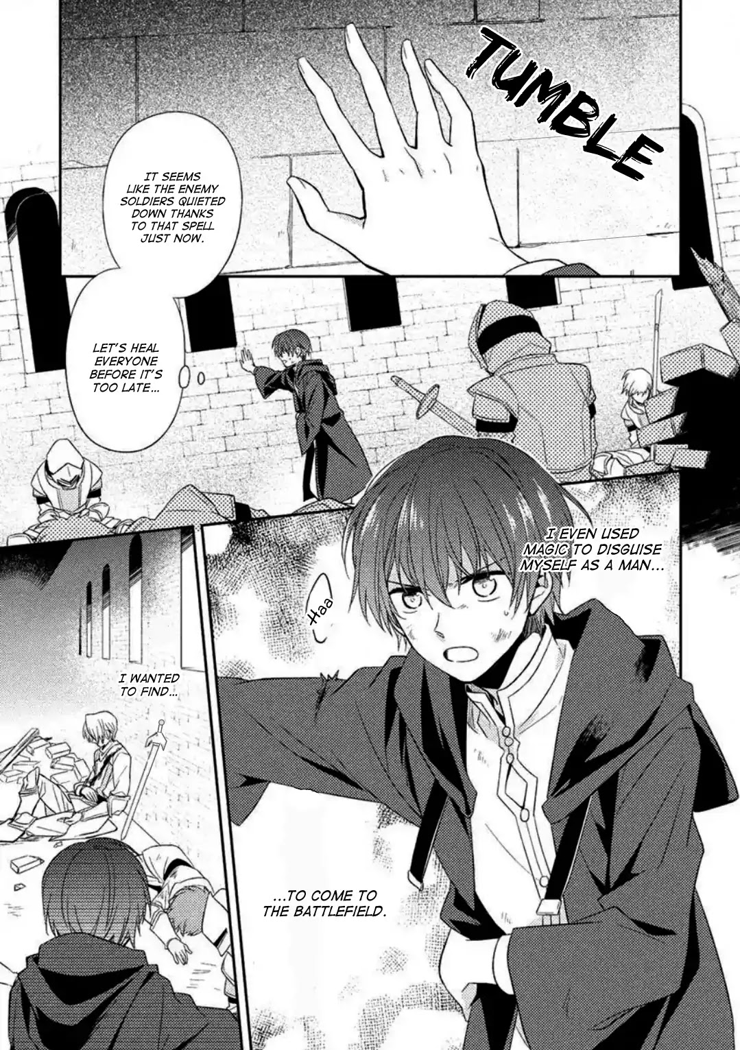 Daybreak: The Crossdressing Female Magician and the Golden Knight Chapter 1 page 2 - Chapter 1