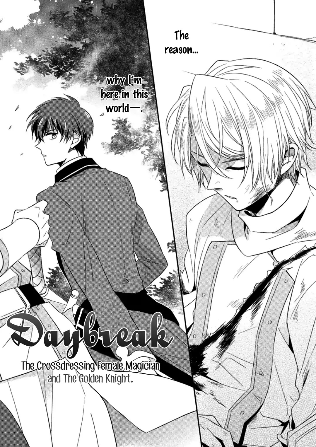 Daybreak: The Crossdressing Female Magician and the Golden Knight Chapter 1 page 3 - Chapter 1