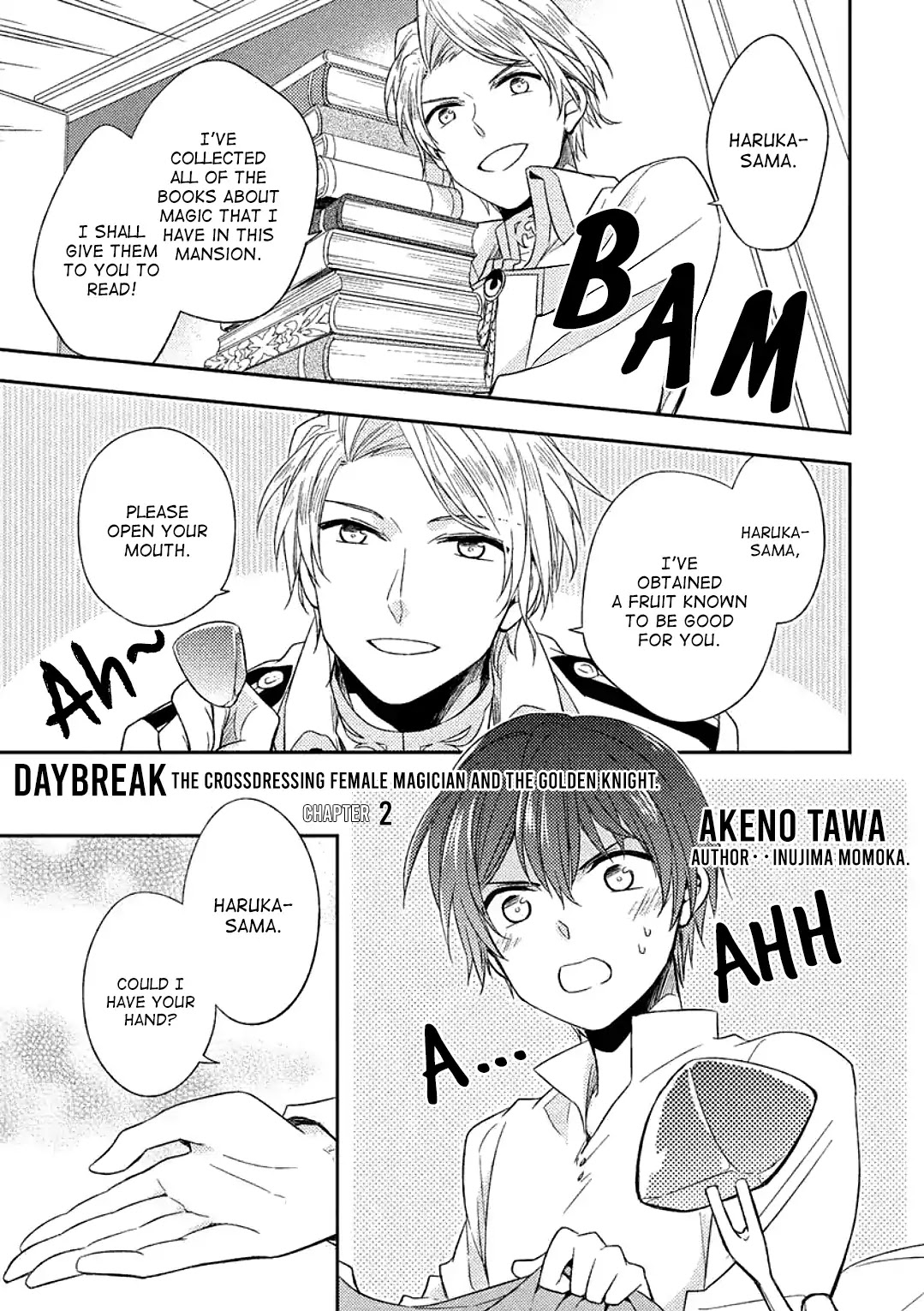 Daybreak: The Crossdressing Female Magician and the Golden Knight Chapter 2 page 2 - Chapter 2