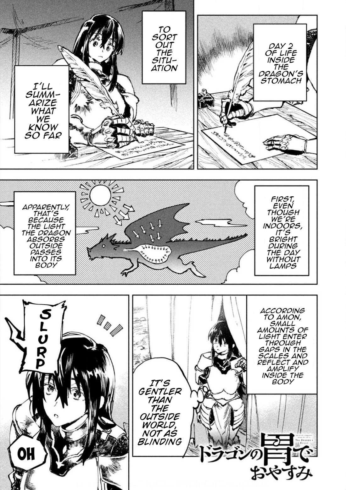 Days Off In The Dragon's Stomach Chapter 2 page 1 - Chapter 2: Good Night at a Warm Dinner Table