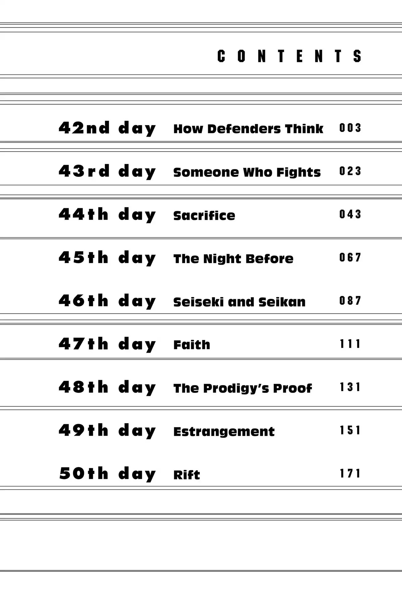 Days Chapter 42 page 4 - Chapter 42: Vol.6 42nd day: How Defenders Think