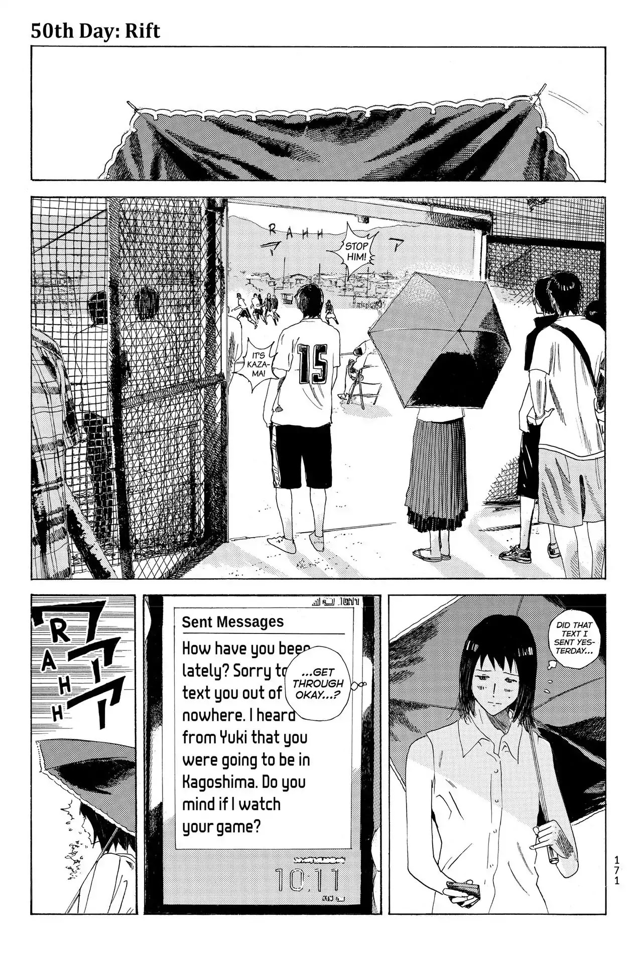 Days Chapter 50 page 1 - Chapter 50: Vol.6 50th day: Rift