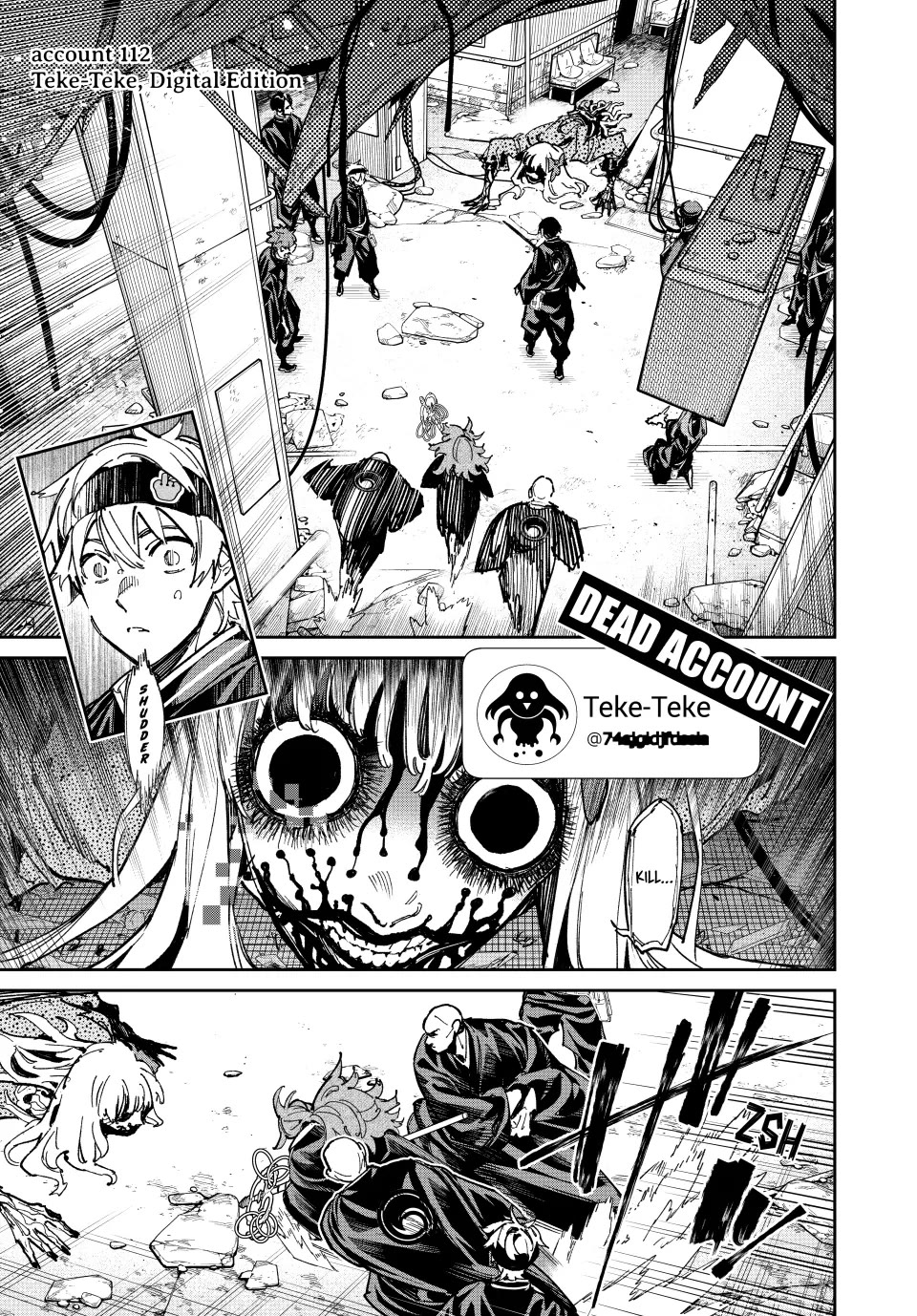 Dead Account Chapter 112 page 1 - Chapter 112: Teke-Teke, Digital Edition