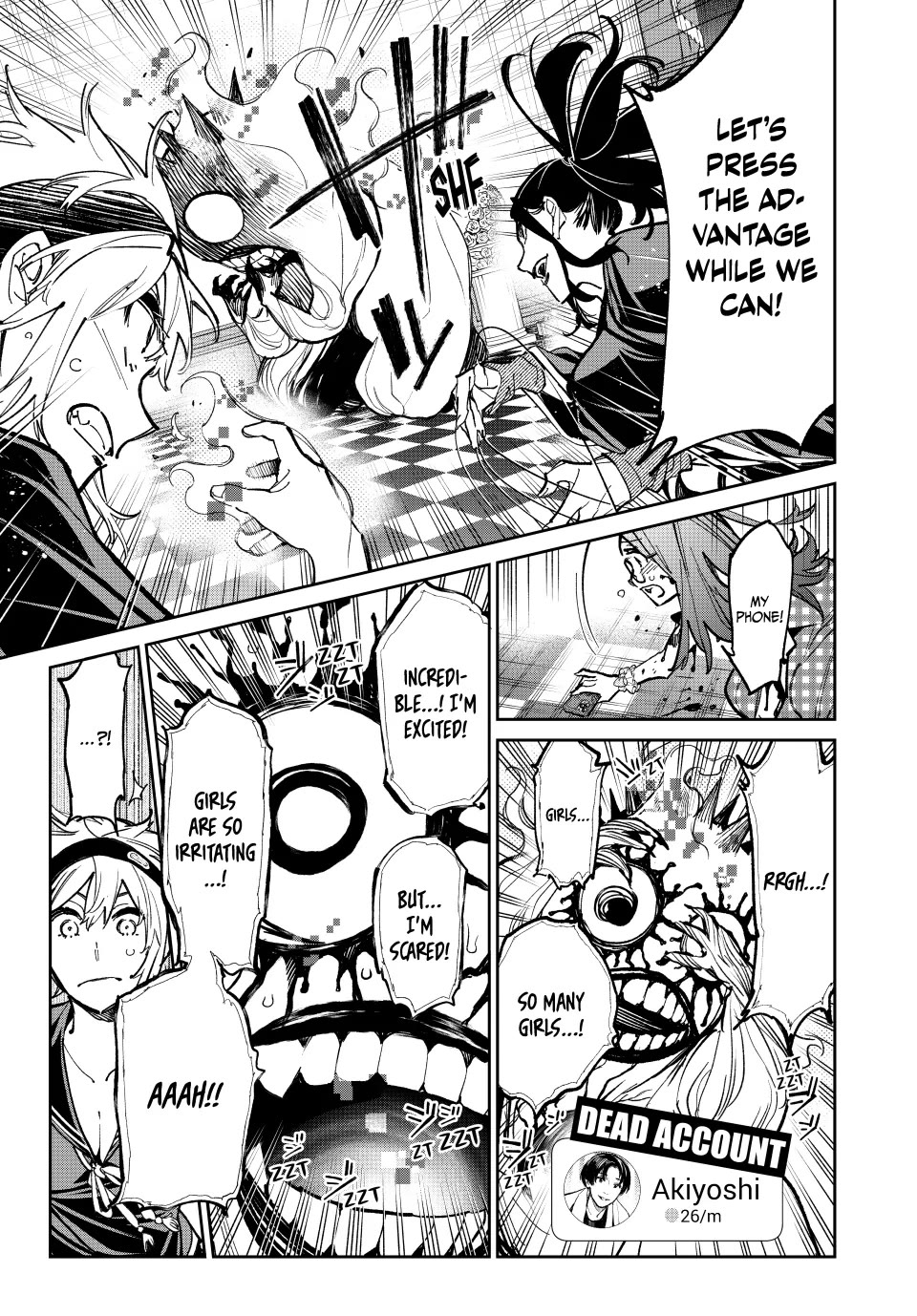 Dead Account Chapter 34 page 7 - Chapter 34: Serial Killer AKIYOSHI's Attachments