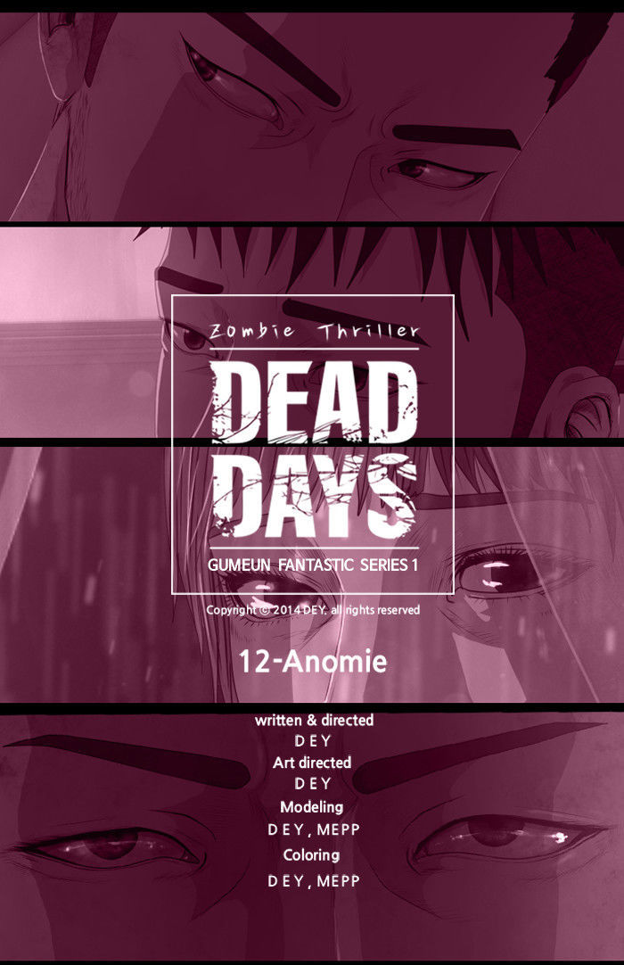 DEAD DAYS Chapter 12 page 63 - Chapter 12 : ANOMIE