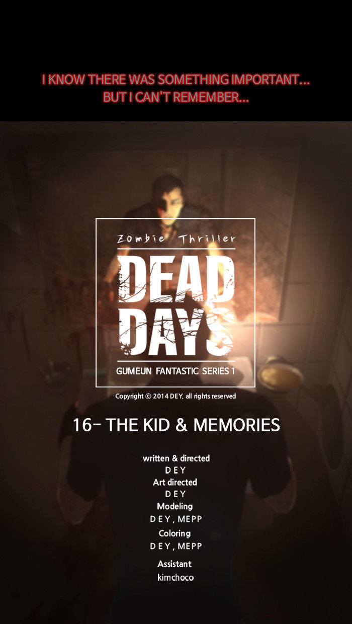 DEAD DAYS Chapter 16 page 64 - Chapter 16 : THE KIDS & MEMORIES