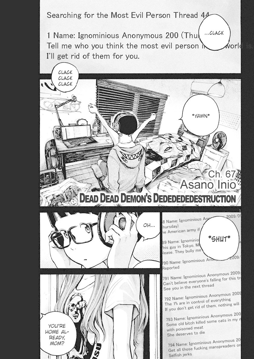 Dead Dead Demon's Dededededestruction Chapter 67 page 1 - Chapter 67