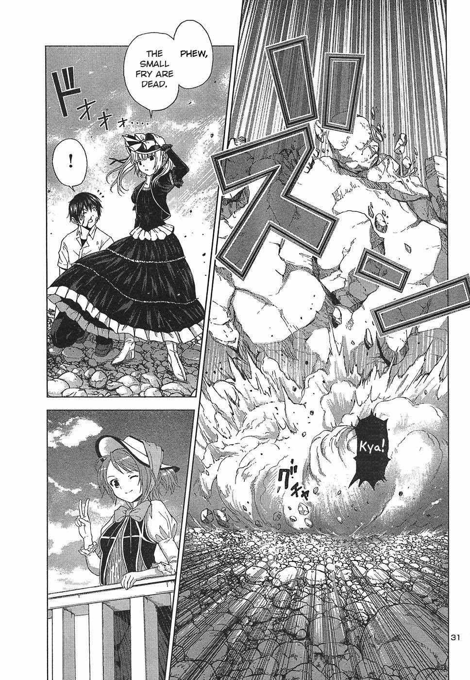Dead Soul Revolver Chapter 2 page 31 - Chapter 2: The Girl Who Fights Demons · Tsukishima Miyu! · What Is This "Armed Exorcism Expert" She Claims to Be...!?