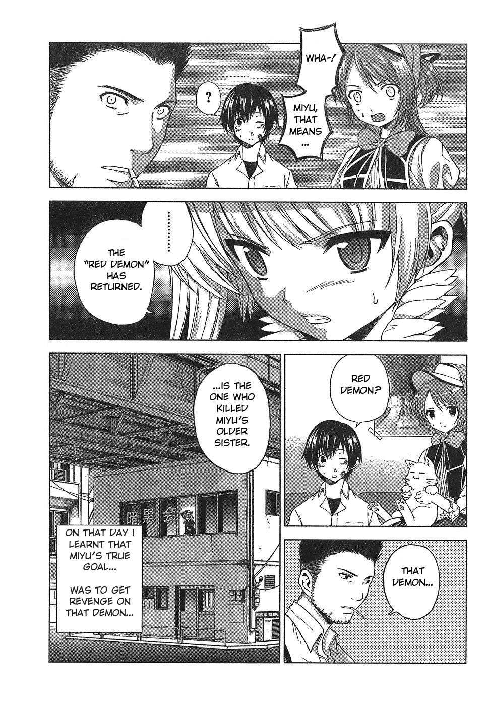 Dead Soul Revolver Chapter 2 page 33 - Chapter 2: The Girl Who Fights Demons · Tsukishima Miyu! · What Is This "Armed Exorcism Expert" She Claims to Be...!?