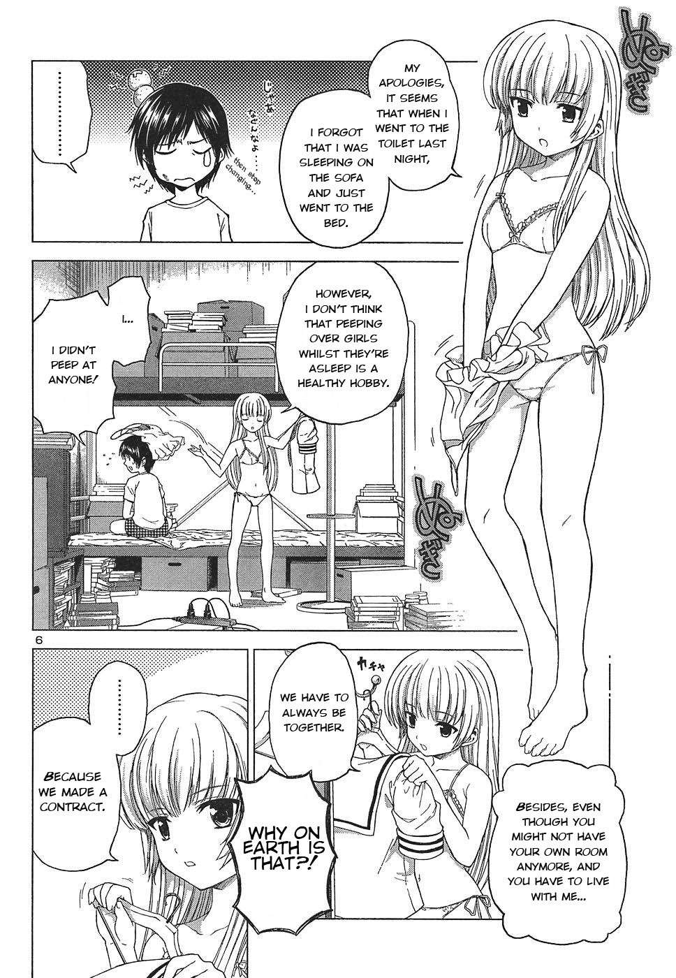 Dead Soul Revolver Chapter 2 page 6 - Chapter 2: The Girl Who Fights Demons · Tsukishima Miyu! · What Is This "Armed Exorcism Expert" She Claims to Be...!?