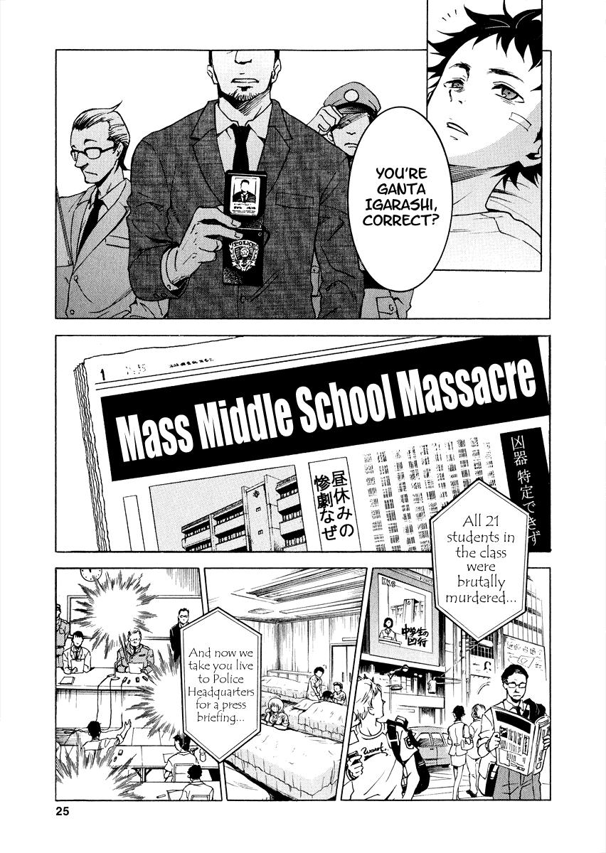 Deadman Wonderland Chapter 1 page 24 - Chapter 1: Who Killed Cock Robin?