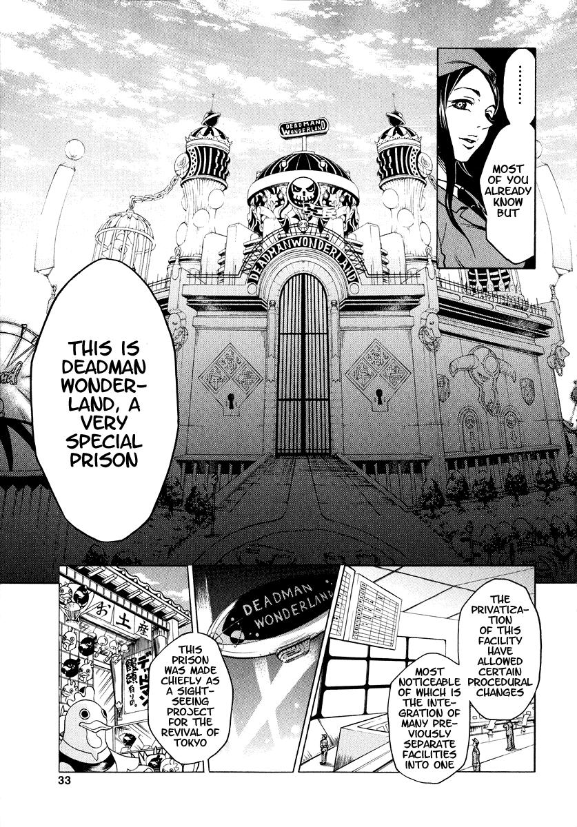 Deadman Wonderland Chapter 1 page 32 - Chapter 1: Who Killed Cock Robin?