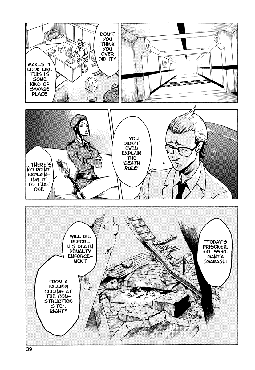 Deadman Wonderland Chapter 1 page 38 - Chapter 1: Who Killed Cock Robin?