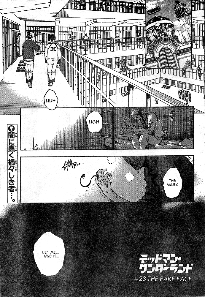 Deadman Wonderland Chapter 23 page 1 - Chapter 23: The Fake Face