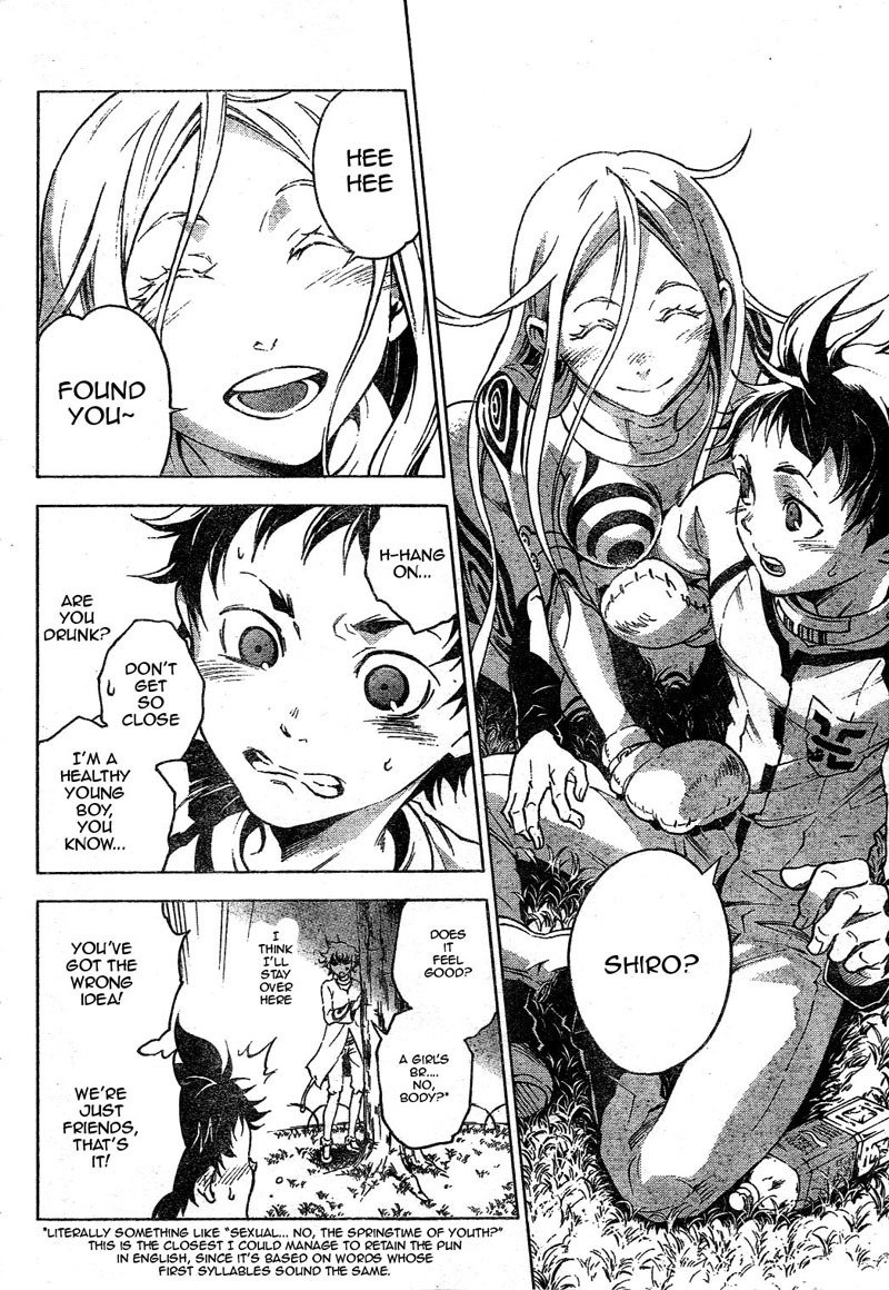 Deadman Wonderland Chapter 24 page 15 - Chapter 24: Anger Song, Under Peace