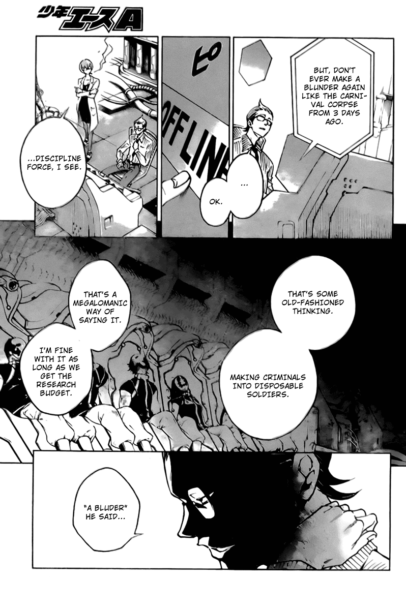Deadman Wonderland Chapter 26 page 3 - Chapter 26: Blue Sky with Blue Devils