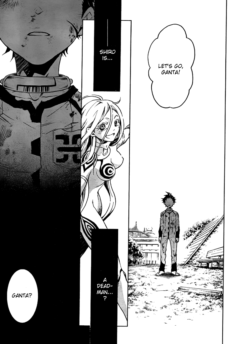 Deadman Wonderland Chapter 26 page 33 - Chapter 26: Blue Sky with Blue Devils