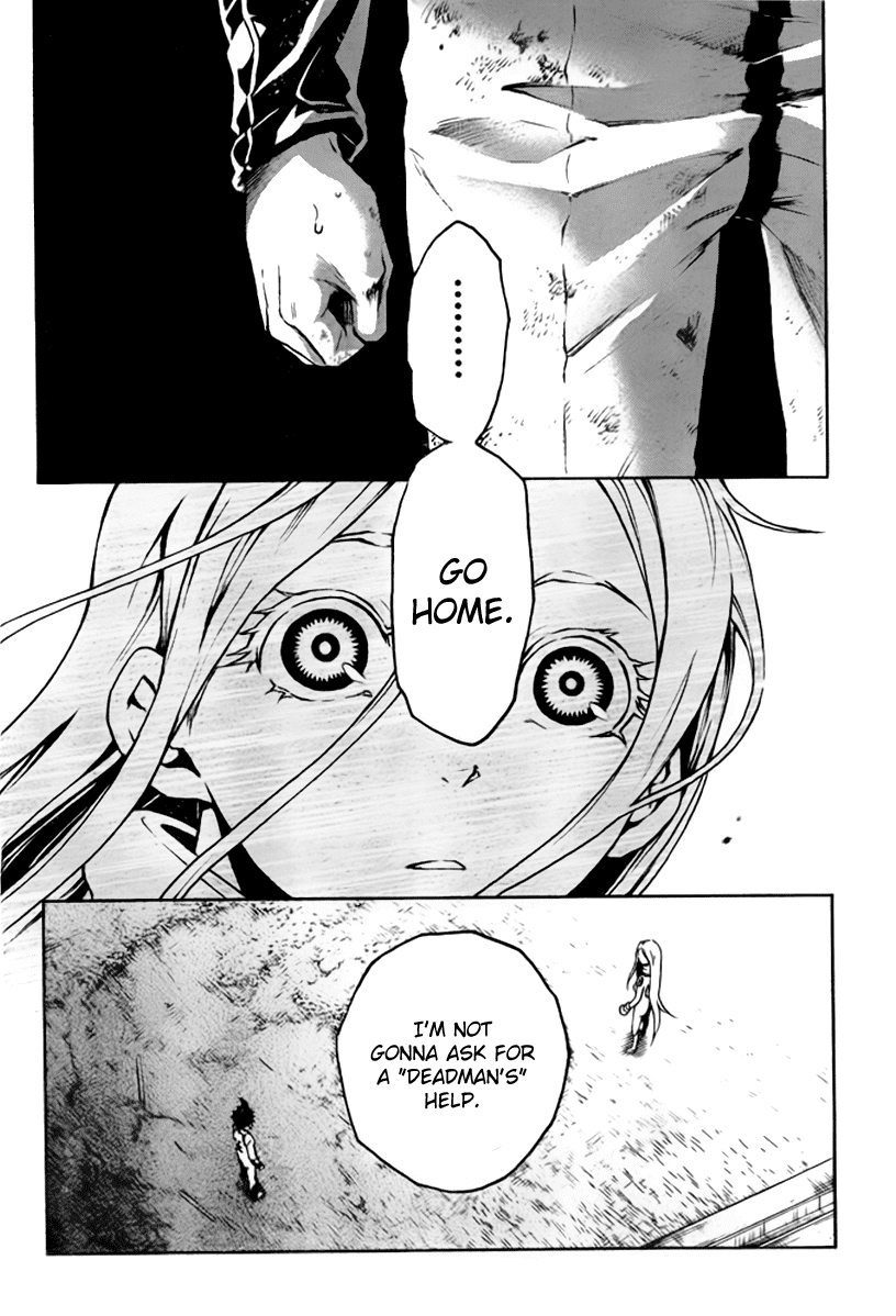 Deadman Wonderland Chapter 26 page 34 - Chapter 26: Blue Sky with Blue Devils