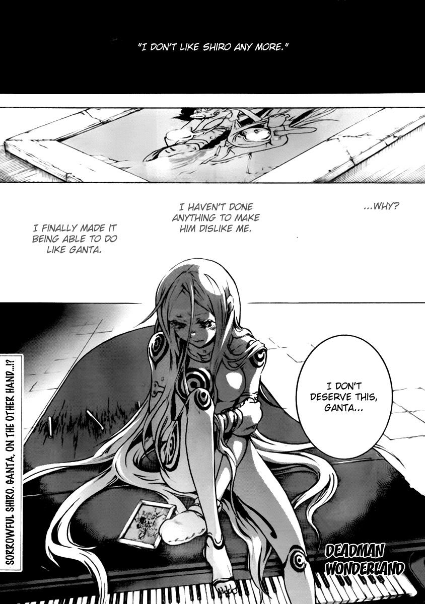 Deadman Wonderland Chapter 28 page 1 - Chapter 28: Mask or Mind