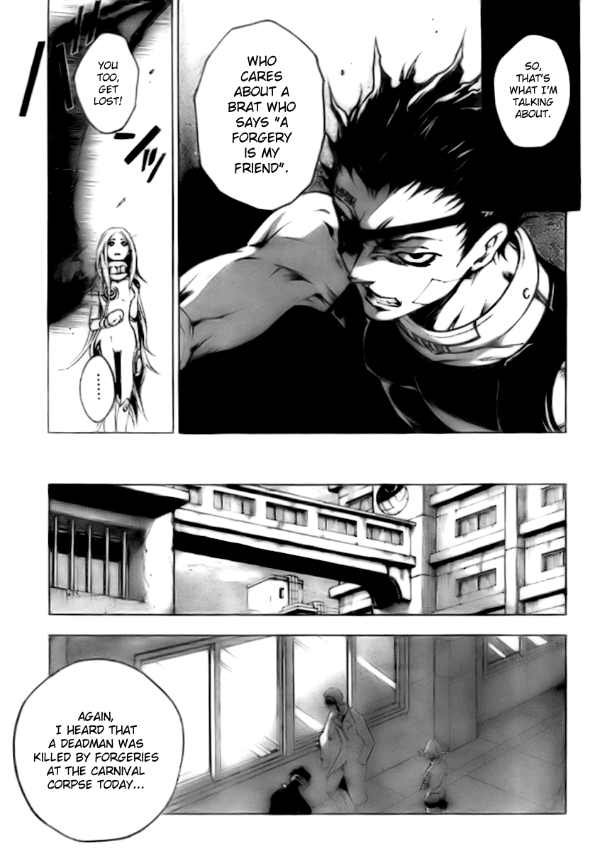 Deadman Wonderland Chapter 28 page 12 - Chapter 28: Mask or Mind