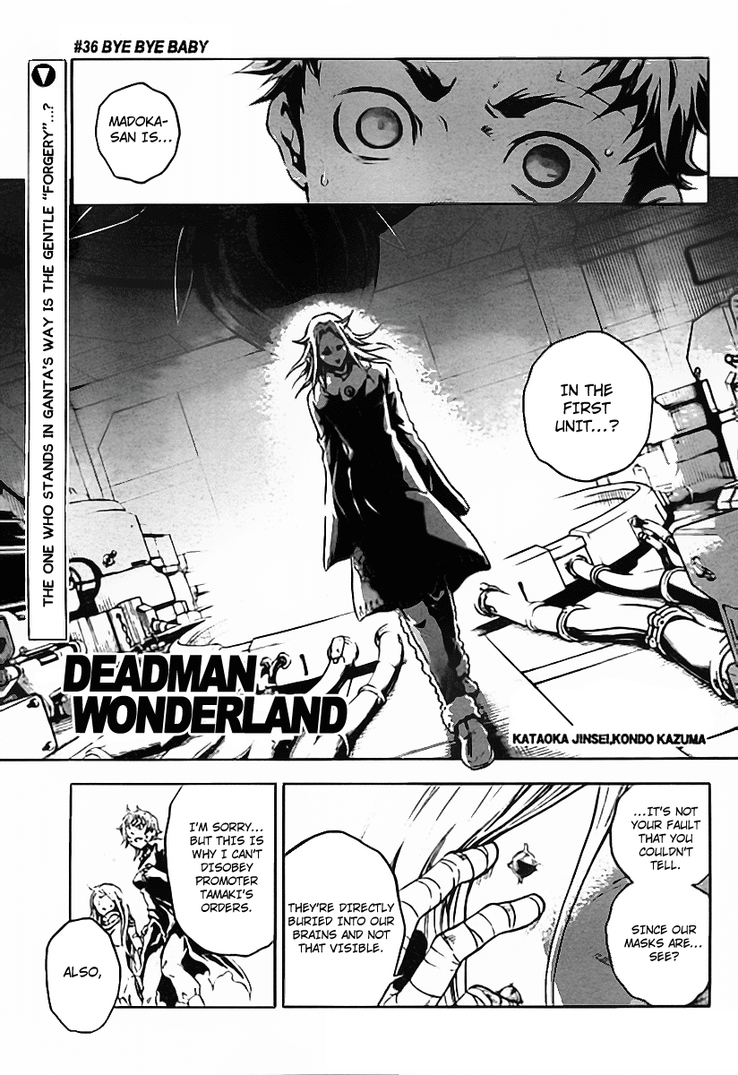 Deadman Wonderland Chapter 36 page 1 - Chapter 36: Bye Bye, Baby