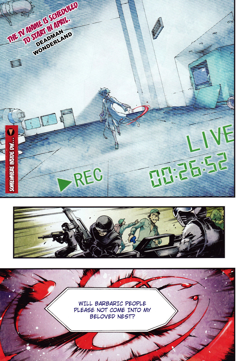 Deadman Wonderland Chapter 41 page 3 - Chapter 41: Freedom of Martyrdom