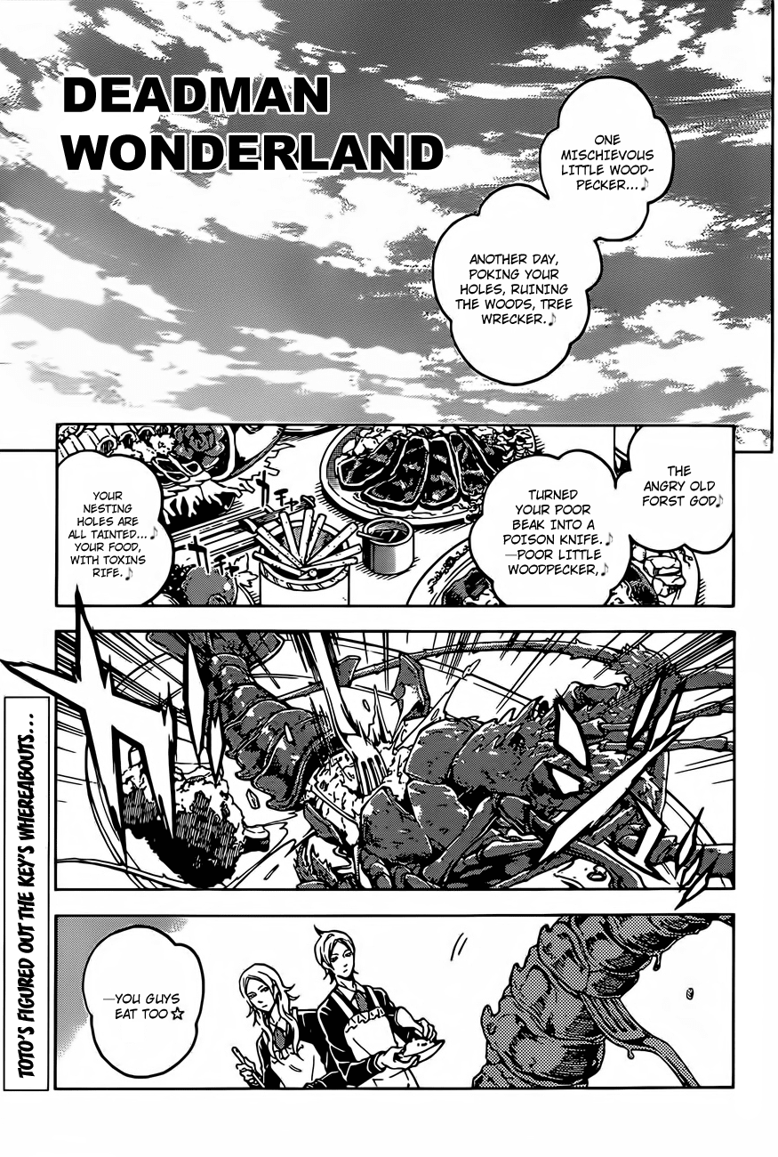 Deadman Wonderland Chapter 44 page 1 - Chapter 44: Faced with fate
