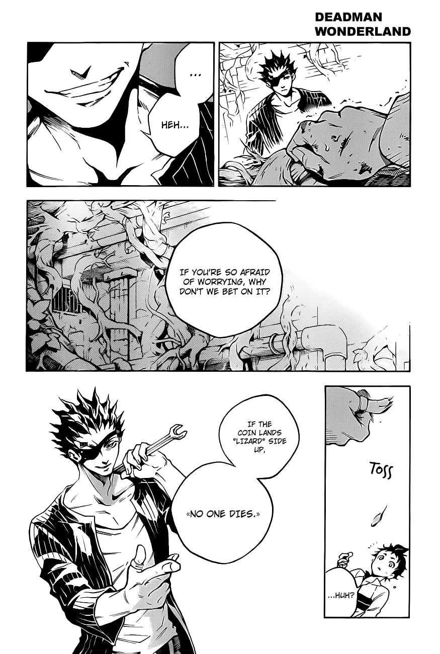 Deadman Wonderland Chapter 44 page 16 - Chapter 44: Faced with fate