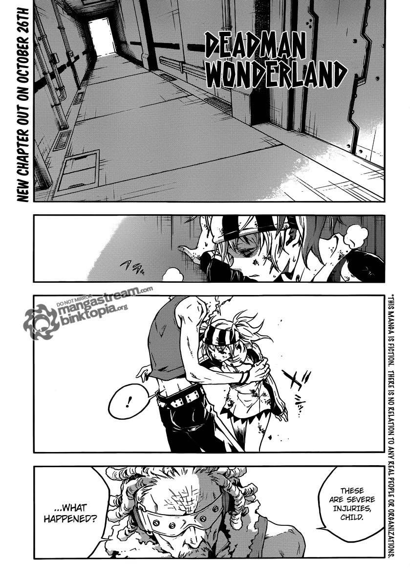 Deadman Wonderland Chapter 48 page 1 - Chapter 48: Aboveground Abortive flower
