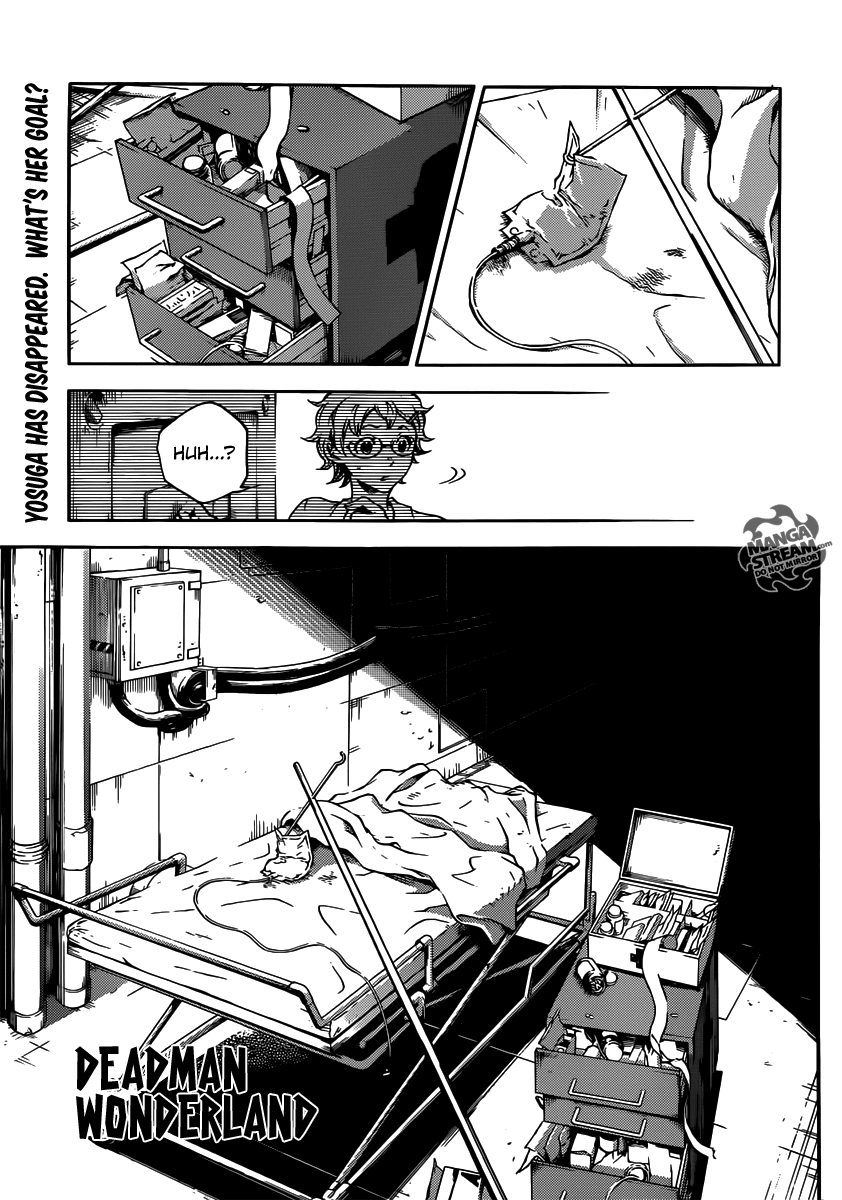 Deadman Wonderland Chapter 50 page 1 - Chapter 50: Toygun & Toytown trust