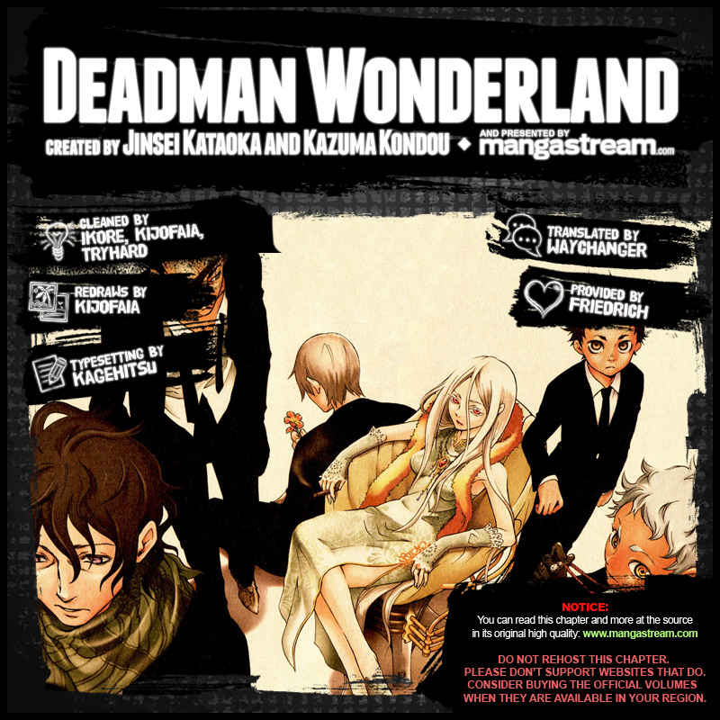 Deadman Wonderland Chapter 55 page 1 - Chapter 55: A foolish wish