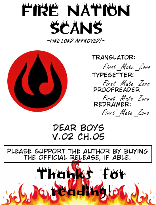 Dear Boys Chapter 5 page 47 - Chapter 5: The Day Before the Match - Each Respective Night