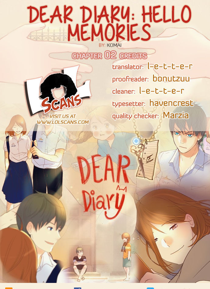 Dear Diary: Hello Memories Chapter 2 page 3 - Chapter 2