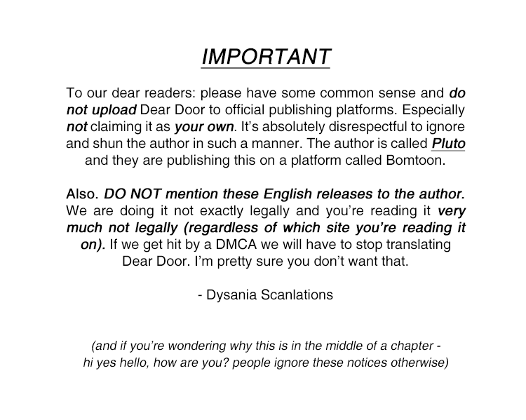 Dear Door Chapter 21 page 1 - Chapter 21