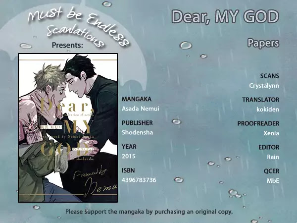 Dear, My God Chapter 5 page 1 - Chapter 5: Papers [END]