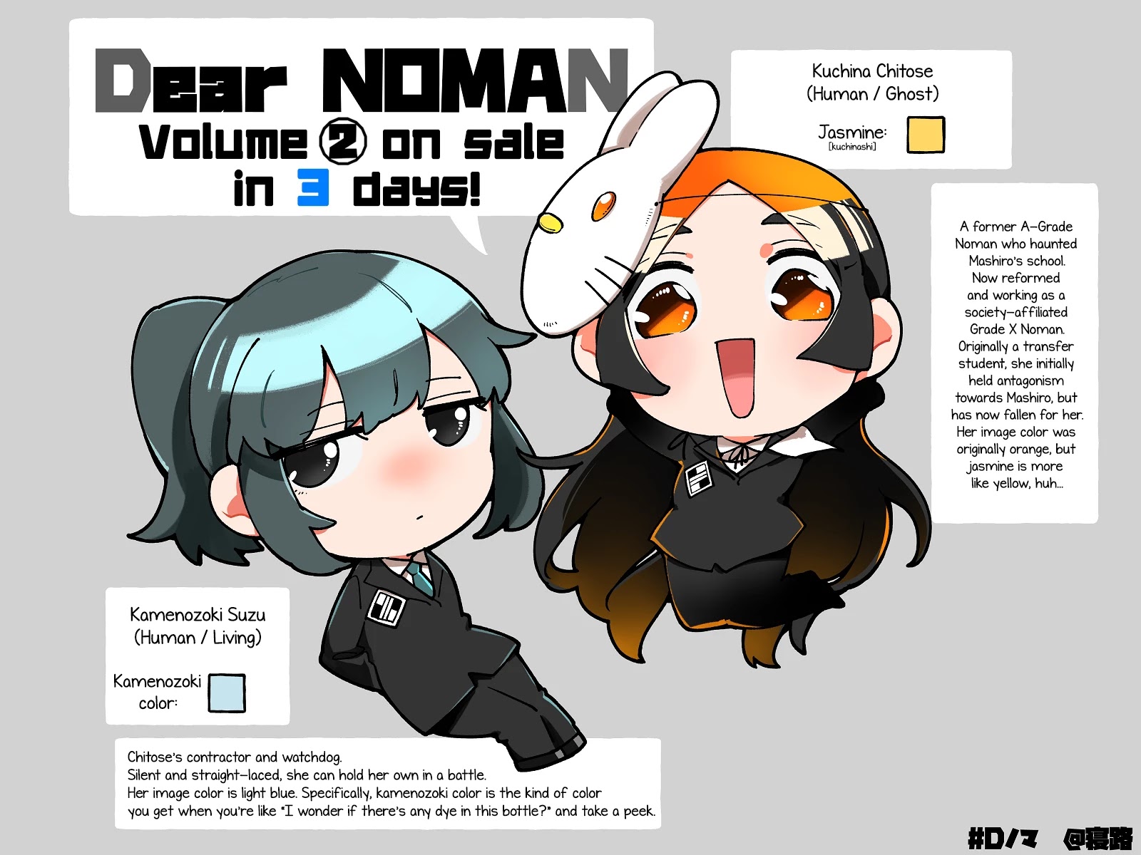 Dear NOMAN Chapter 13.5 page 9 - Chapter 13.5: Extra: D-Noma x BocchiMou Manga / Character Profiles