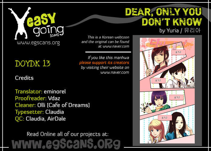 Dear, Only You Don't Know! Chapter 13 page 1 - Chapter 13