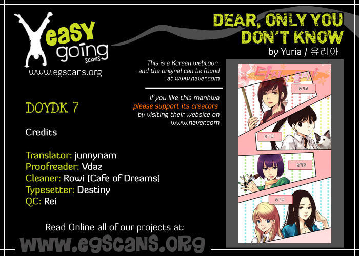 Dear, Only You Don't Know! Chapter 7 page 1 - Chapter 7