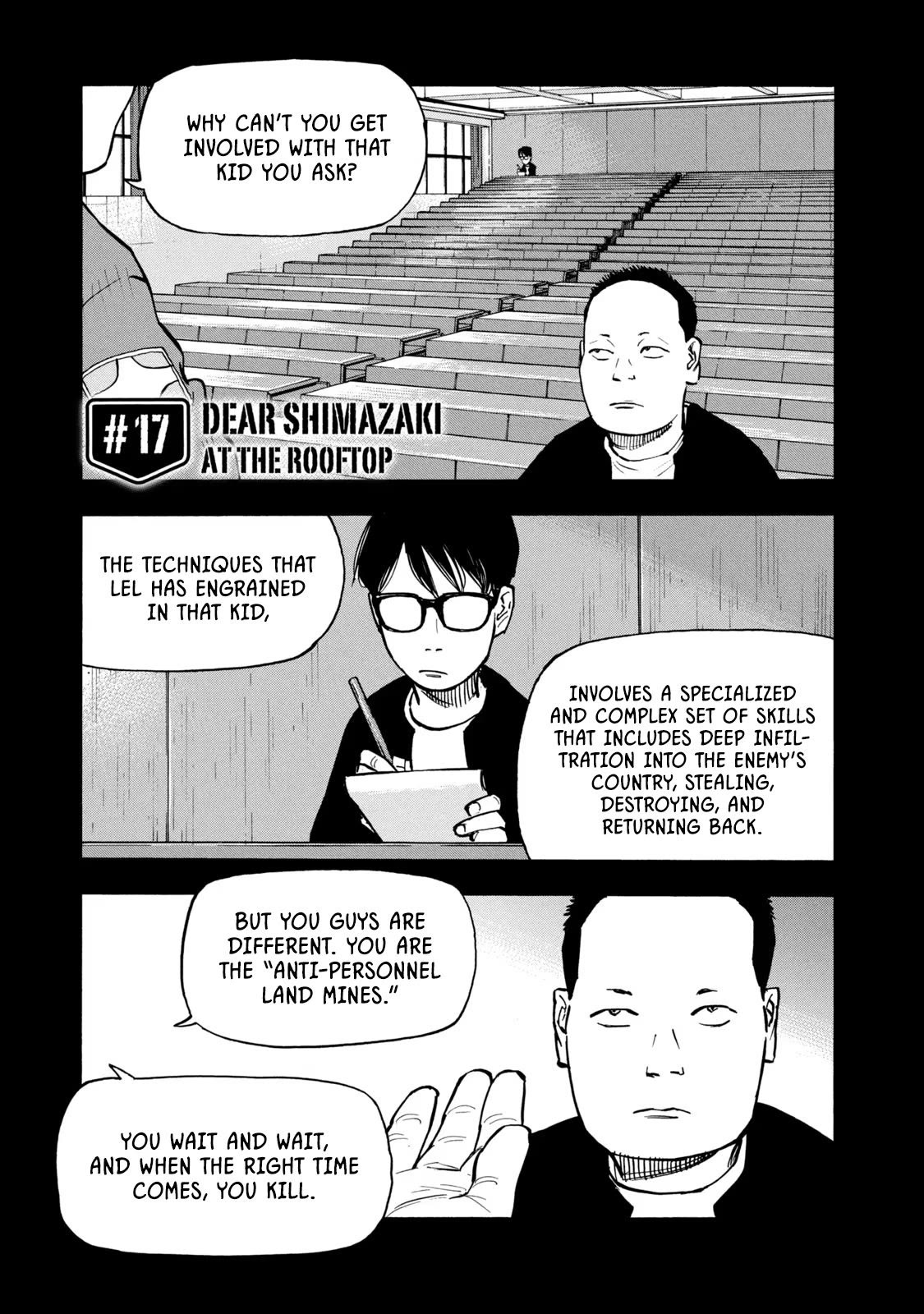 Dear Shimazaki in the Peaceful Land Chapter 17 page 2 - Chapter 17: Dear Shimazaki at The Rooftop