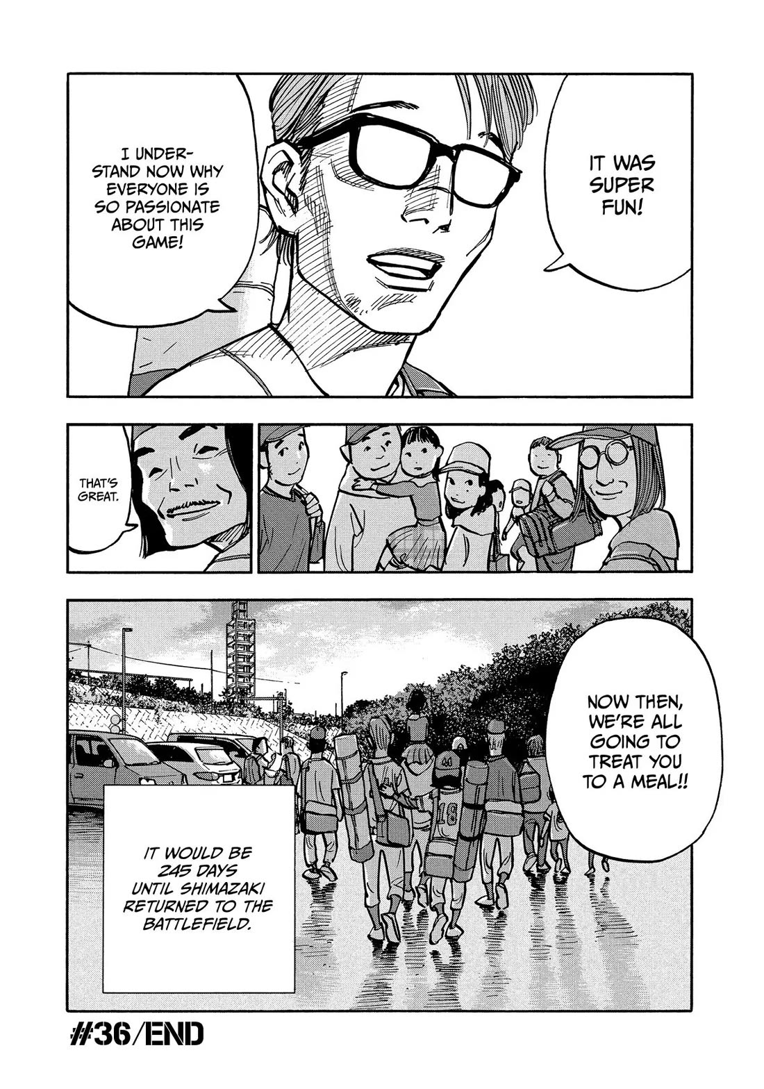 Dear Shimazaki in the Peaceful Land Chapter 36 page 17 - Chapter 36: Shimazaki and a Little Baseball Boy