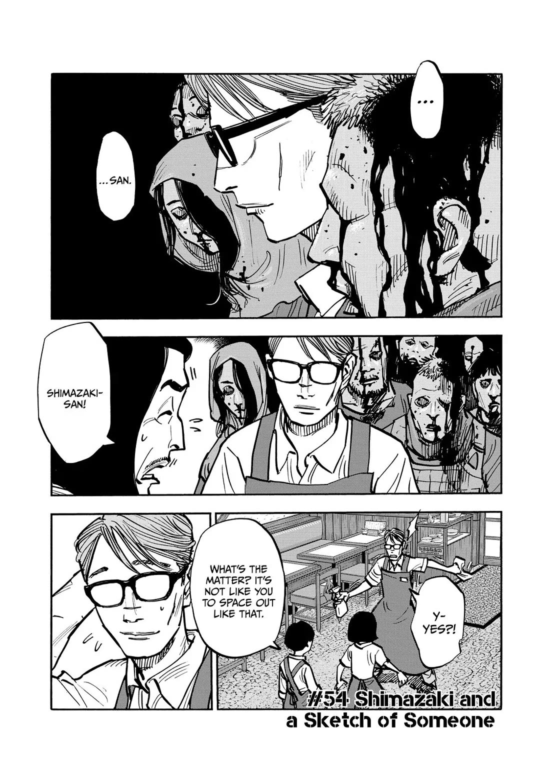 Dear Shimazaki in the Peaceful Land Chapter 54 page 1 - Chapter 54: Shimazaki and a Sketch of Someone