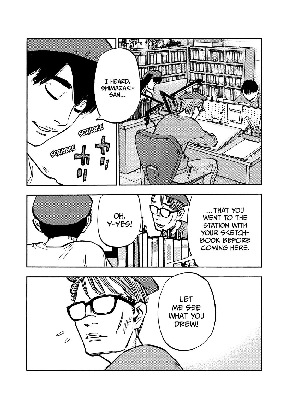 Dear Shimazaki in the Peaceful Land Chapter 54 page 10 - Chapter 54: Shimazaki and a Sketch of Someone