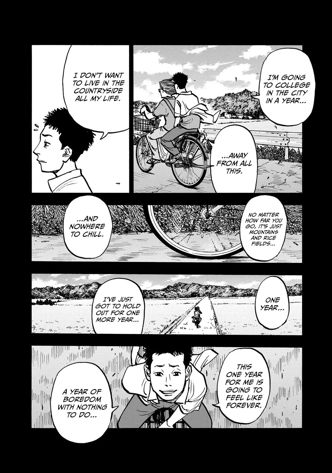 Dear Shimazaki in the Peaceful Land Chapter 58 page 14 - Chapter 58: Shimazaki Riding Tandem on a Bicycle