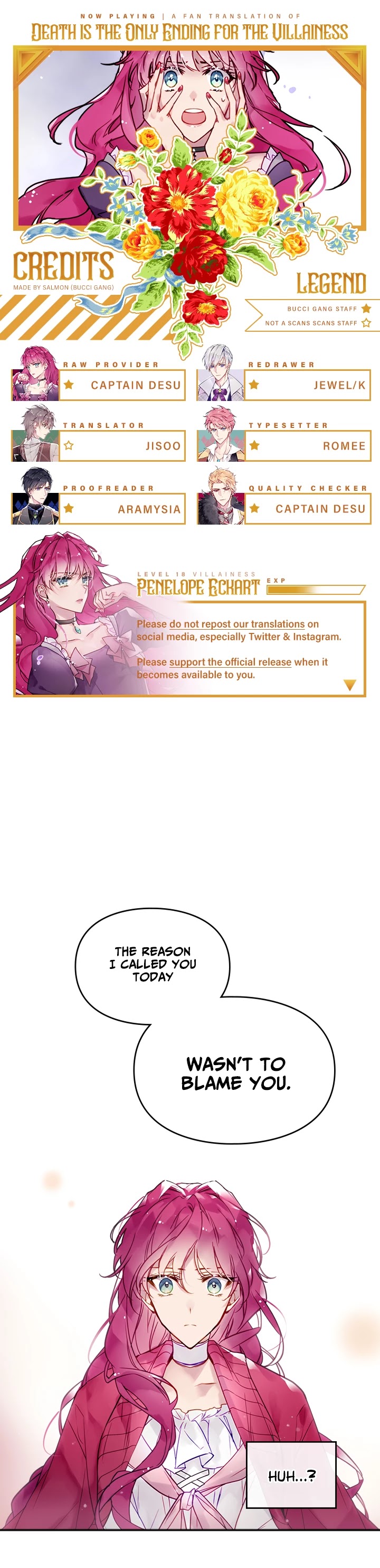 Death Is The Only Ending For The Villainess Chapter 18 page 1 - Chapter 18