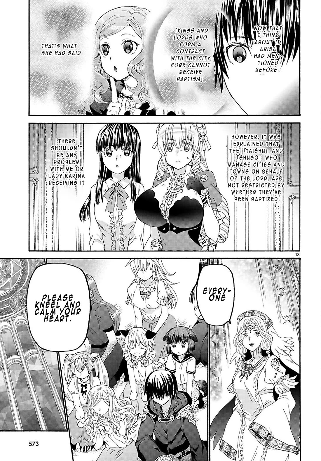 Death March kara Hajimaru Isekai Kyousoukyoku Chapter 129 page 13 - Chapter 129: Forging Magic Sword and the Baptism