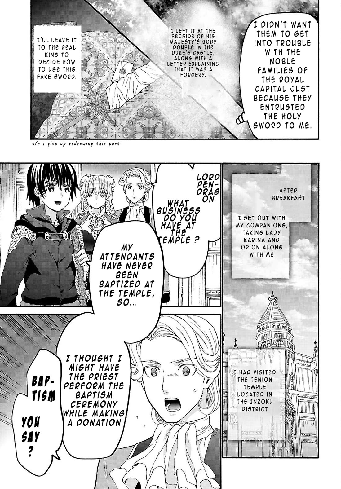 Death March kara Hajimaru Isekai Kyousoukyoku Chapter 129 page 7 - Chapter 129: Forging Magic Sword and the Baptism
