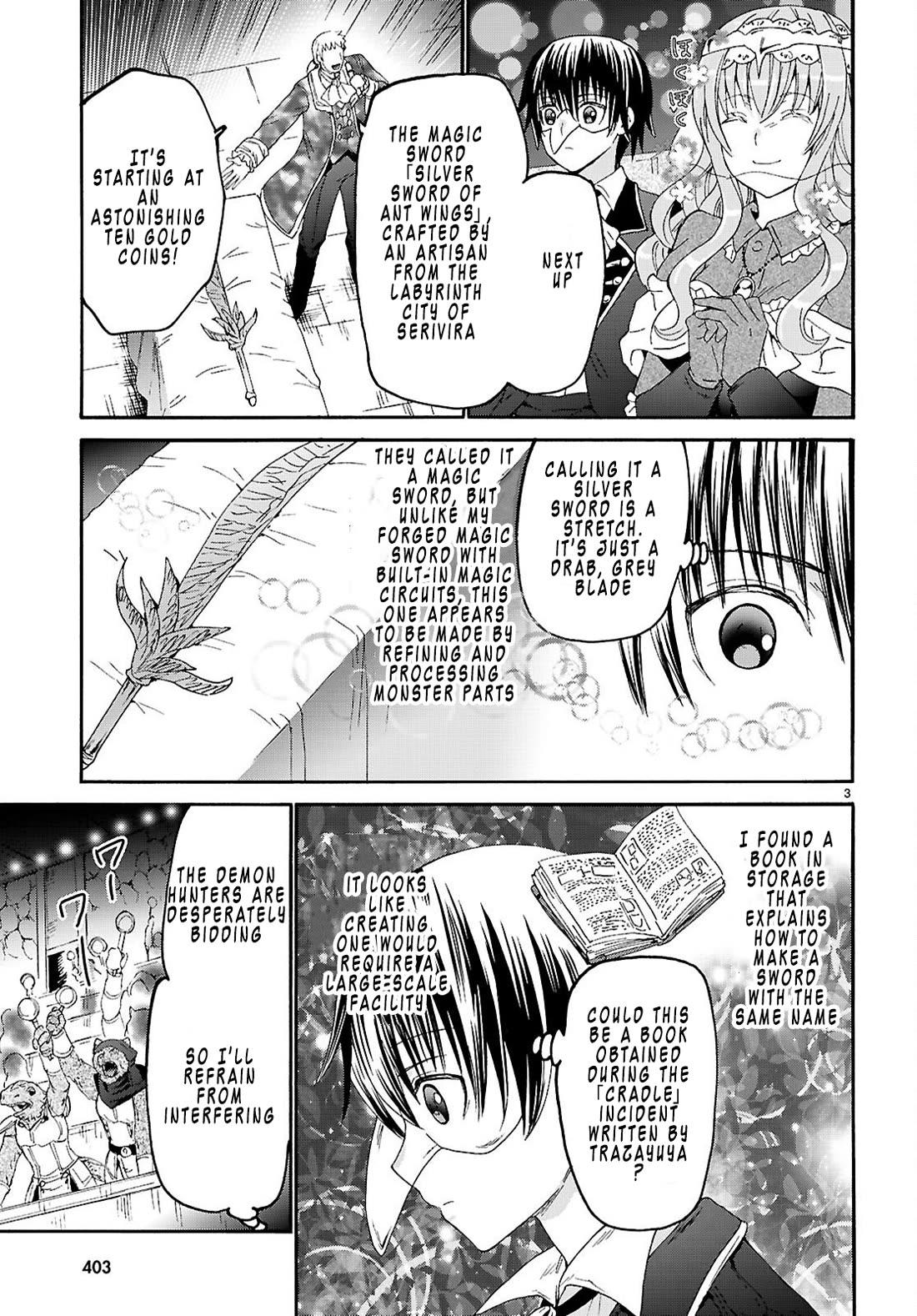 Death March kara Hajimaru Isekai Kyousoukyoku Chapter 135 page 3 - Chapter 135: Black Market Auction