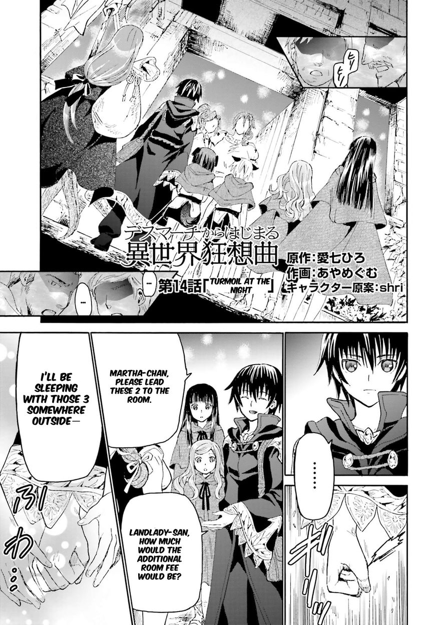 Death March kara Hajimaru Isekai Kyousoukyoku Chapter 14 page 1 - Chapter 14 : Turmoil at the Night